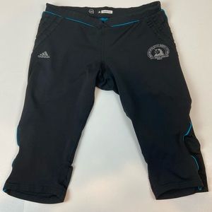 Adidas Climate Athletic Bermuda Shorts Black 114th Boston Marathon 2010 Size Med